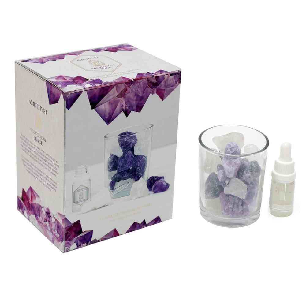 Something Different - 280g Amethyst Crystal Oil diffuser/Aroma diffuser - Multicolours